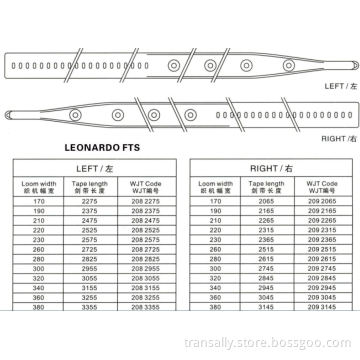 Rapier Loom Tapes for Leonardo Fts